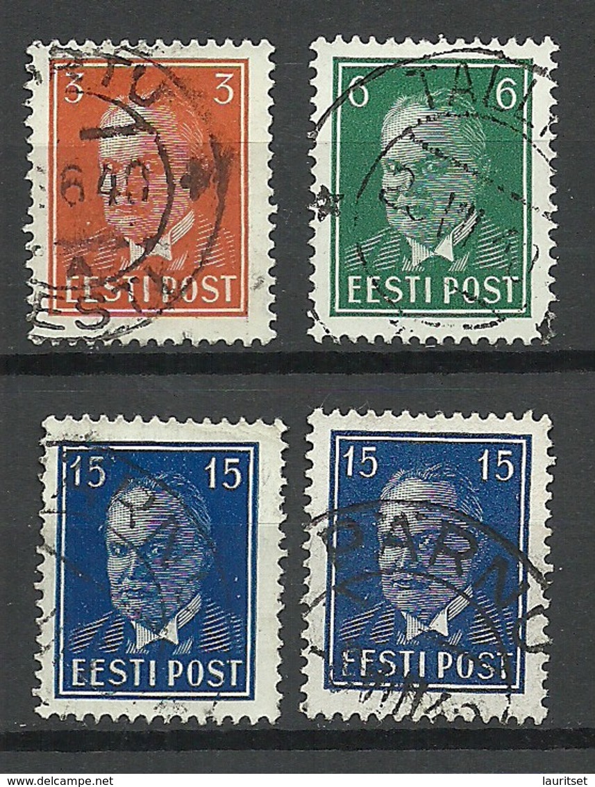 Estland Estonia 1940 Michel 156 - 158 Incl Mi 158 In Both Types MNH - Estonie