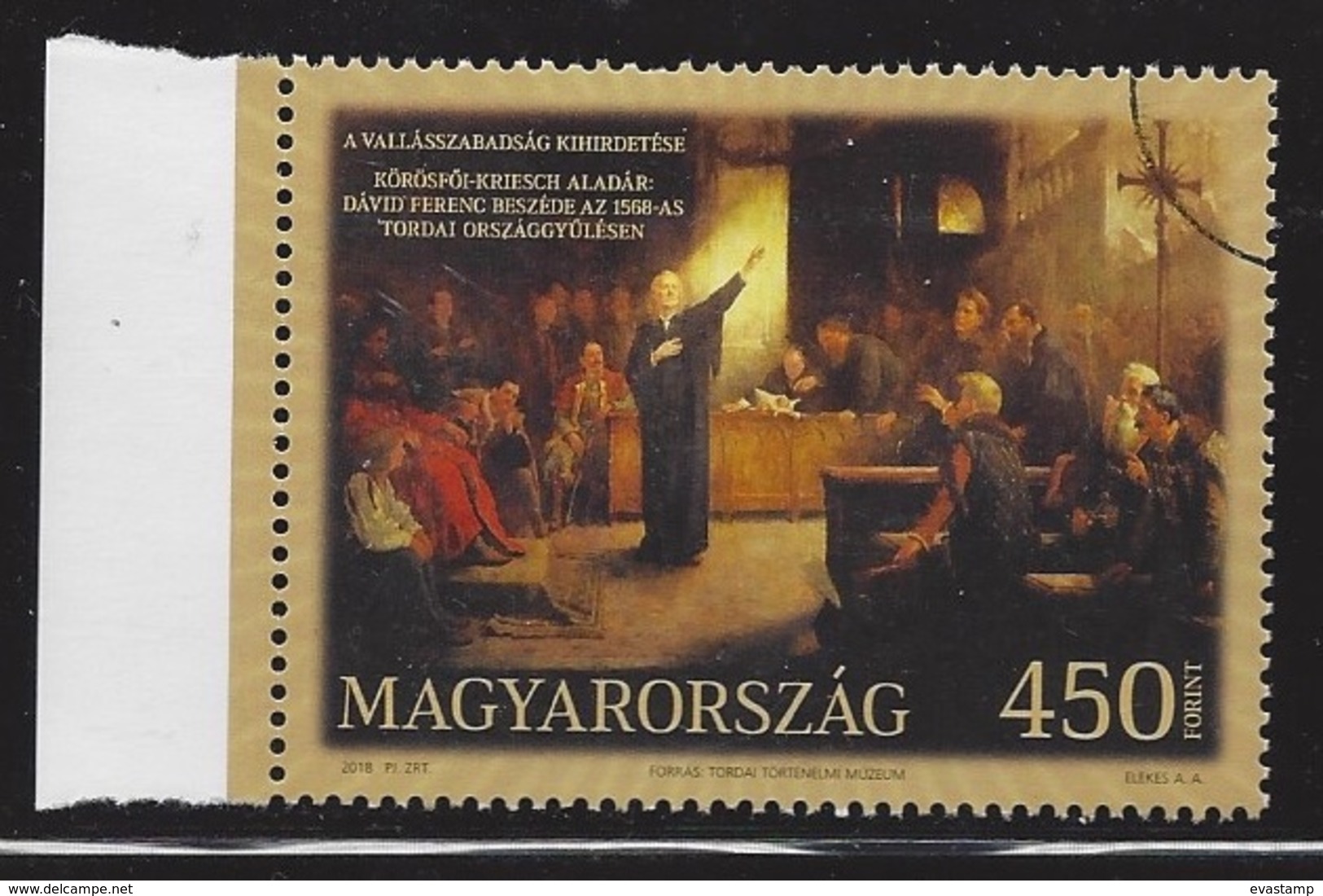 HUNGARY - 2018. 450th Anniversary Of The Parliament Of Torda / Proclamation Of The Religion Freedom USED!!! - Proofs & Reprints