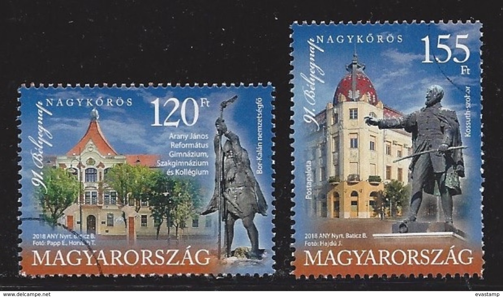 HUNGARY - 2018. 91st Stampday At Nagykőrös / Arany János Secondary School And Postal Palace USED!!! - Essais, épreuves & Réimpressions