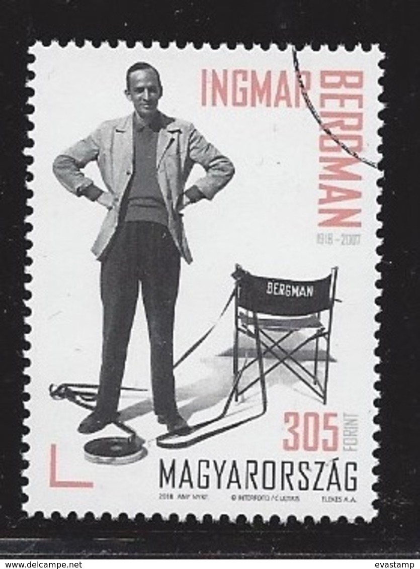 HUNGARY - 2018. Birth Centenary Of Ingmar Bergman / Film Director / Screenwriter/ Cinema  USED!!! - Oblitérés