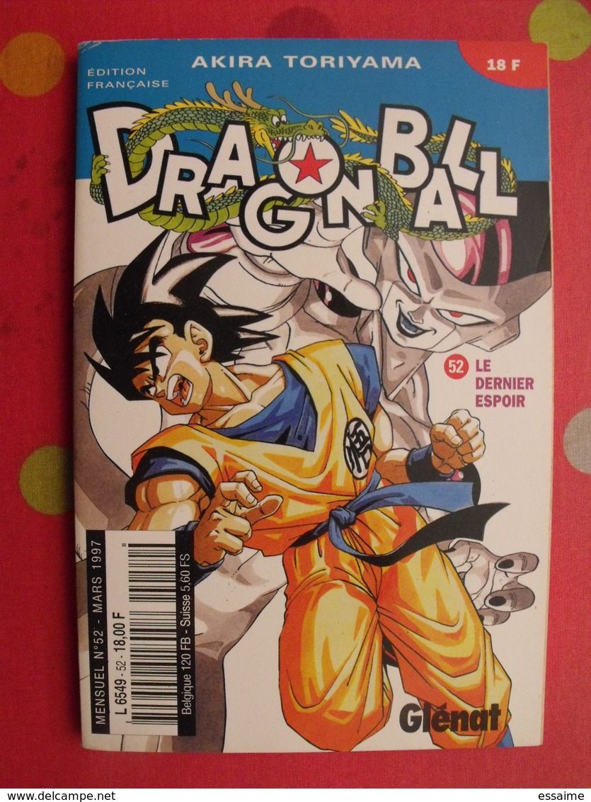 Lot De 3 Dragon Ball. Akira Toriyama. N°12,49,52. Glénat - Mangas [french Edition]