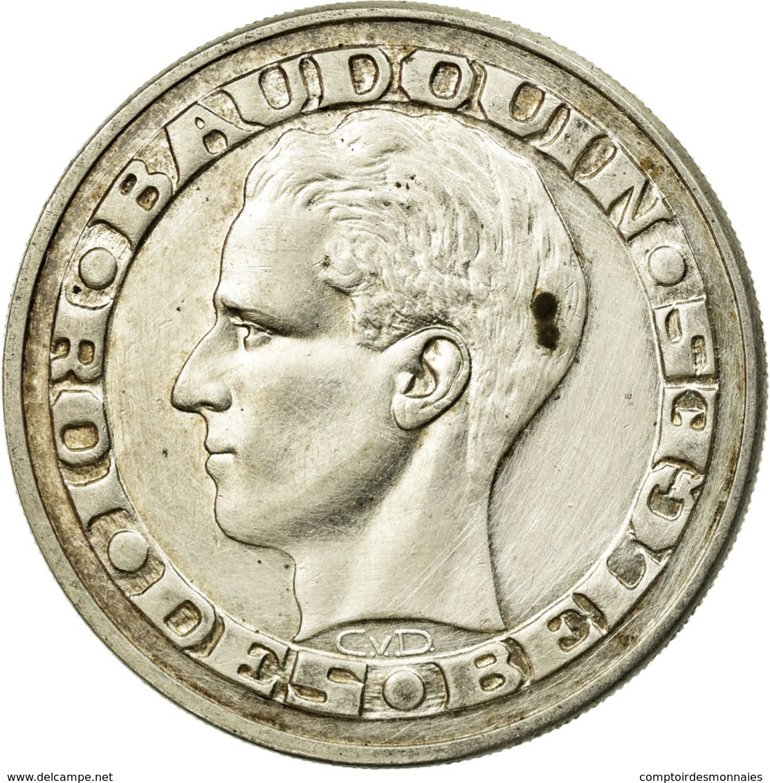 Monnaie, Belgique, 50 Francs, 50 Frank, 1958, Bruxelles, TTB, Argent, KM:150.1 - 50 Francs