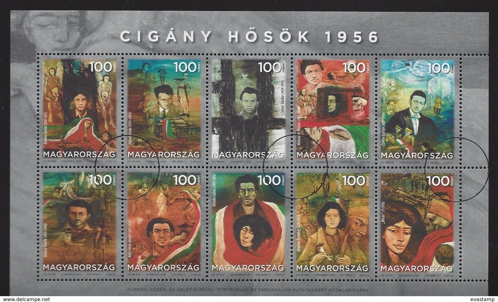 HUNGARY - 2018. Minisheet - Gipsy Heroes Of The Revolution 1956. USED!!! - Prove E Ristampe