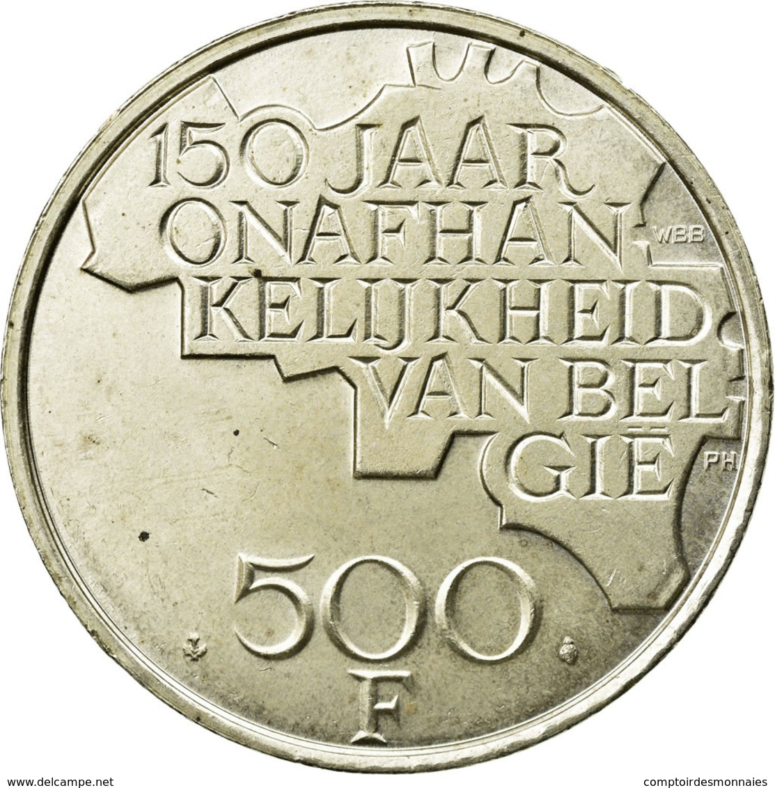 Monnaie, Belgique, 500 Francs, 500 Frank, 1980, Bruxelles, TTB, Silver Clad - 500 Francs