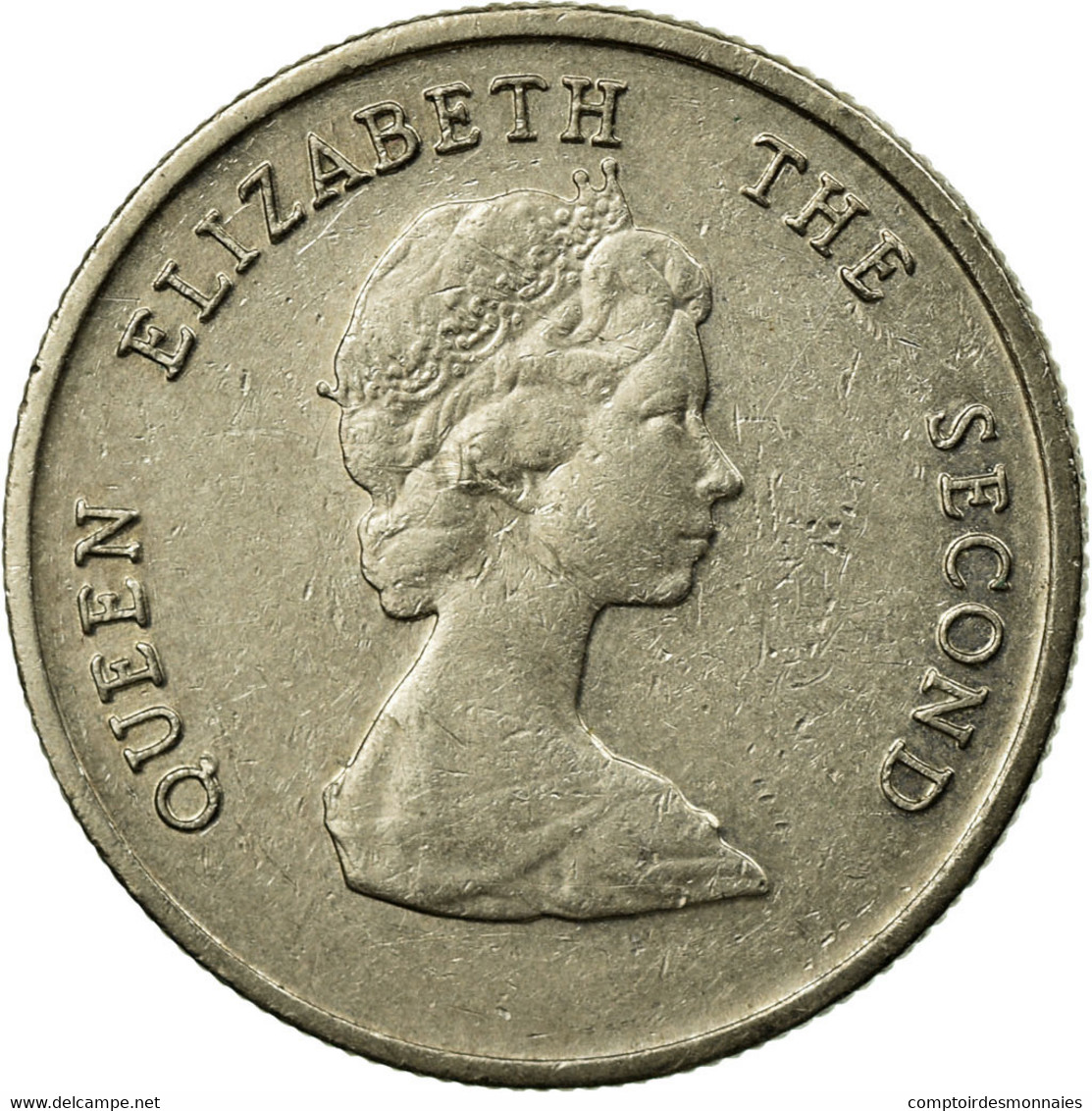 Monnaie, Etats Des Caraibes Orientales, Elizabeth II, 10 Cents, 1989, TTB - Caraïbes Orientales (Etats Des)