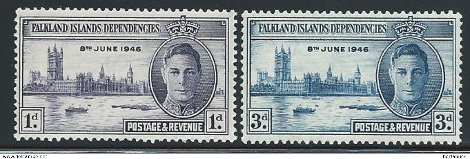 Falkland Is.  Dependencies        "Peace"     Set    SC# 1L9-10   MNH - Falkland Islands