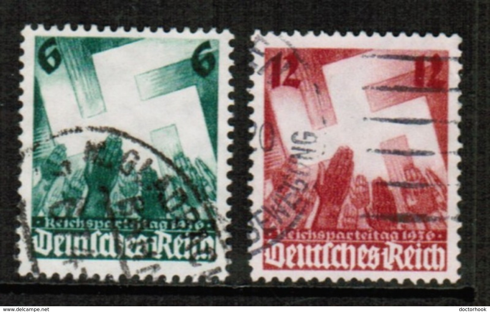 GERMANY  Scott # 479-80 VF USED (Stamp Scan # 457) - Used Stamps