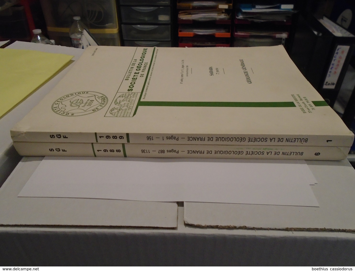 SAHARA  (2 Parties ) Bulletins De La Société Géologique De France Nov-déc 1988 Et Jan-fév 1989 - Sciences