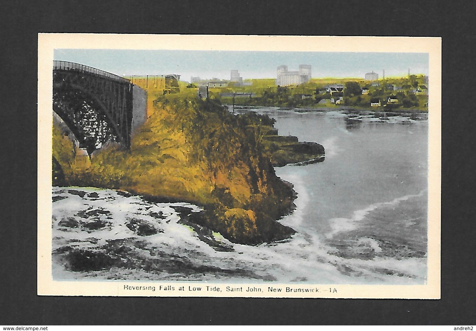 ST JOHN - NEW BRUNSWICK - REVERSING FALLS AT LOW TIDE - PAR PECO - St. John