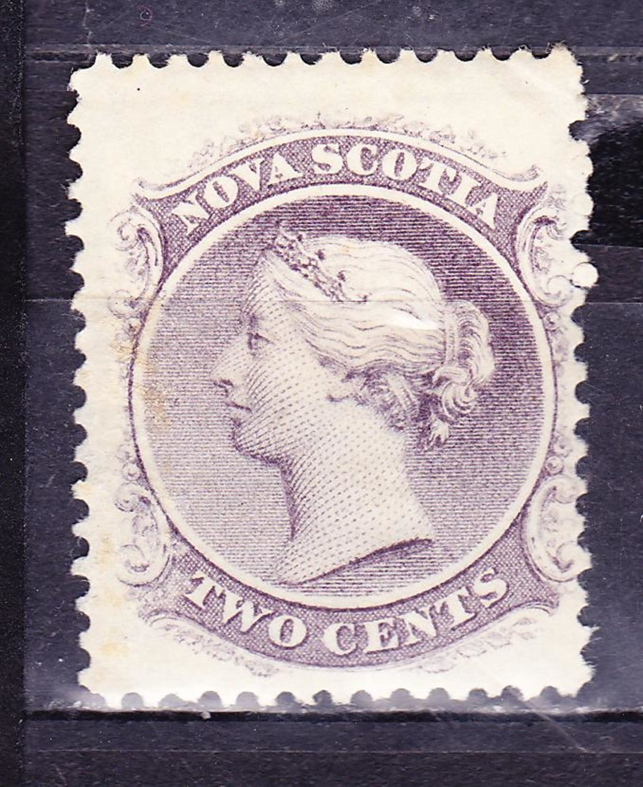 NOVA SCOTIA 1860-1863 QUEEN VICTORIA TWO CENT LILAC MNH SC# 8 - Oblitérés