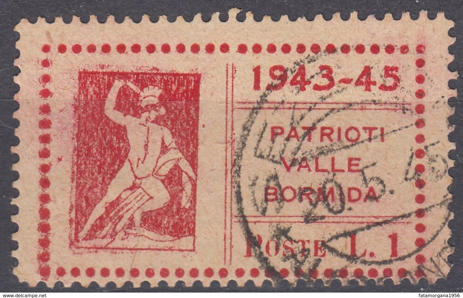 ITALIA, Emissioni Locali, VALLE BORMIDA - 1945 - Unificato 18 Usato. - Emissioni Locali/autonome