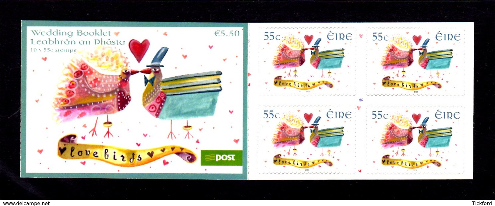 IRLANDE 2010 - CARNET Yvert C1921- NEUF** MNH - Timbres Pour Mariages, Wedding Stamps - Carnets