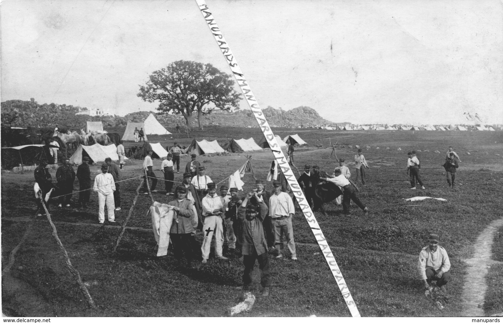 1910 - 1913 / CARTE PHOTO / LÉGION / 2e ETRANGER / 3e COMPAGNIE MONTÉE / CAMP BOULHAUT / BENSLIMANE / MAROC - Guerre, Militaire