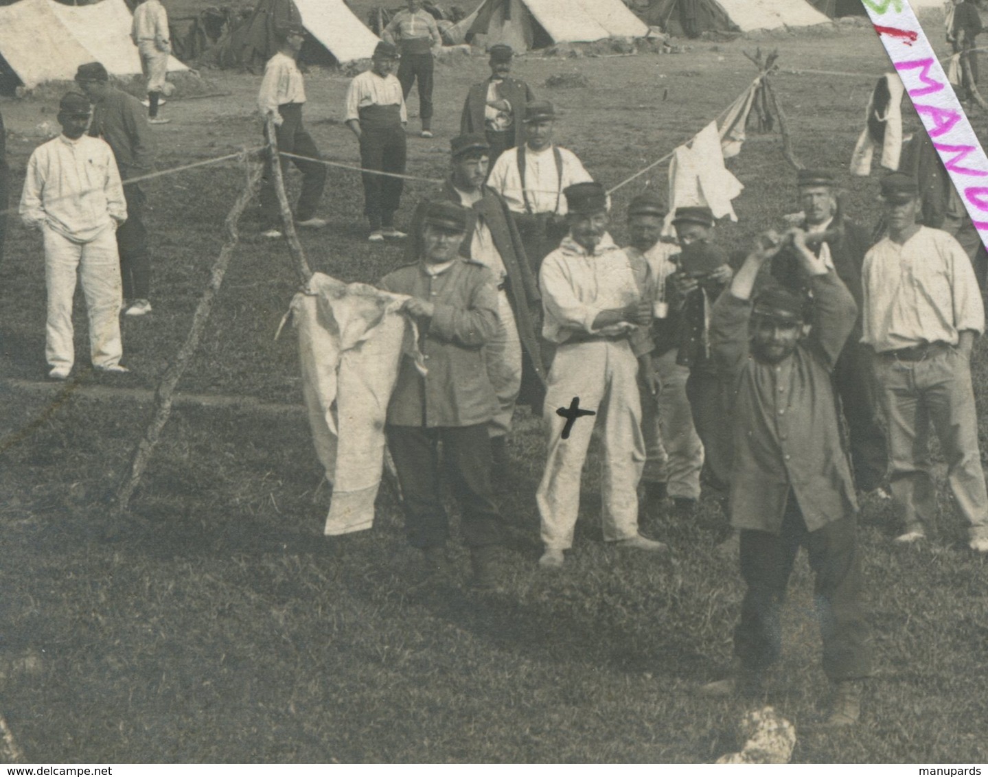 1910 - 1913 / CARTE PHOTO / LÉGION / 2e ETRANGER / 3e COMPAGNIE MONTÉE / CAMP BOULHAUT / BENSLIMANE / MAROC