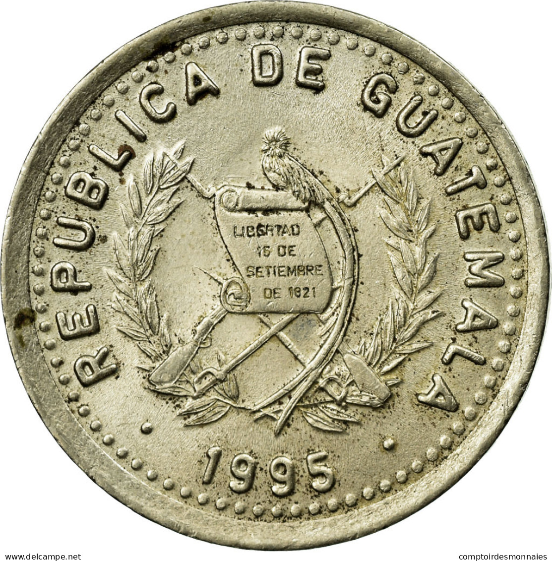 Monnaie, Guatemala, 25 Centavos, 1995, TTB, Copper-nickel, KM:278.5 - Guatemala