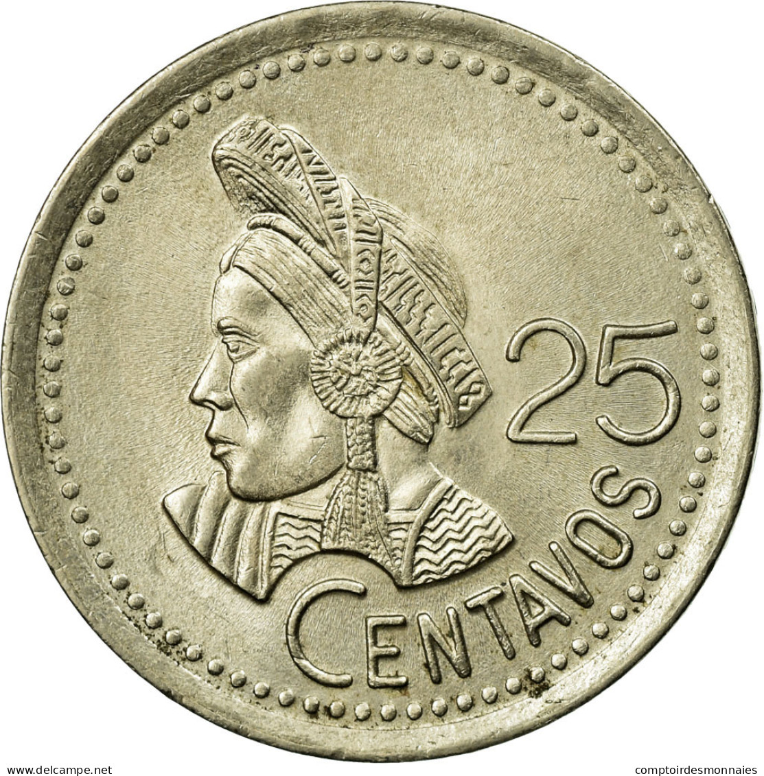 Monnaie, Guatemala, 25 Centavos, 1995, TTB, Copper-nickel, KM:278.5 - Guatemala