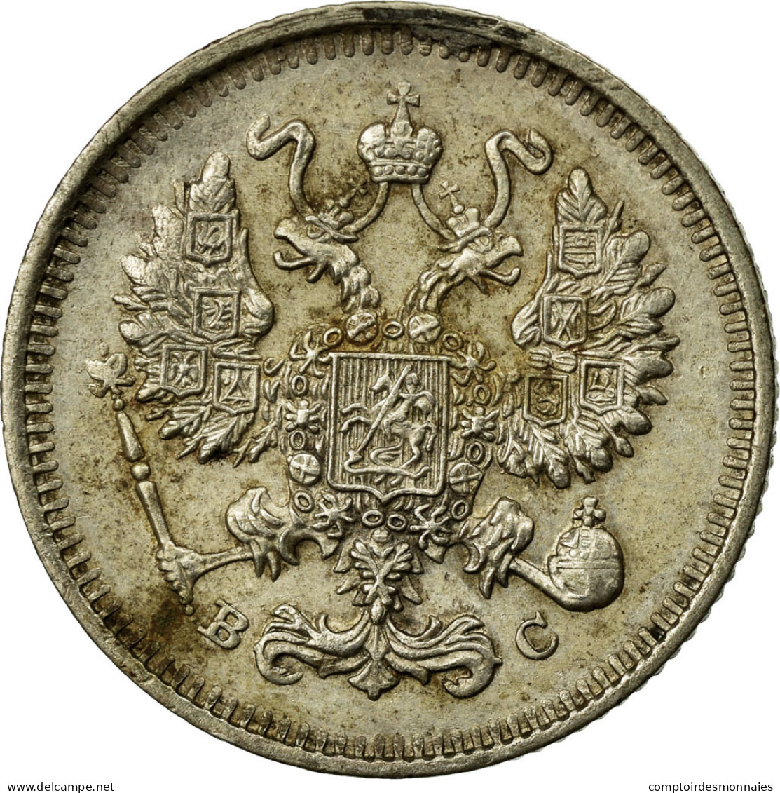 Monnaie, Russie, Nicholas II, 10 Kopeks, 1913, Saint-Petersburg, TTB, Argent - Russie