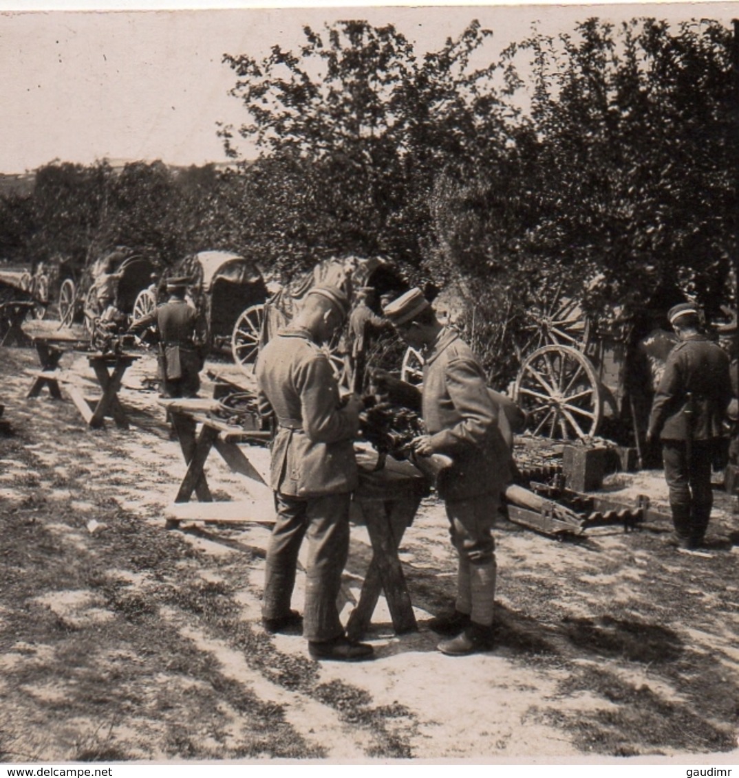 PHOTO ALLEMANDE - CANTONNEMENT A MONT SAINT MARTIN PRES LONGWY MEURTHE ET MOSELLE 1918 - GUERRE 1914 1918 - 1914-18