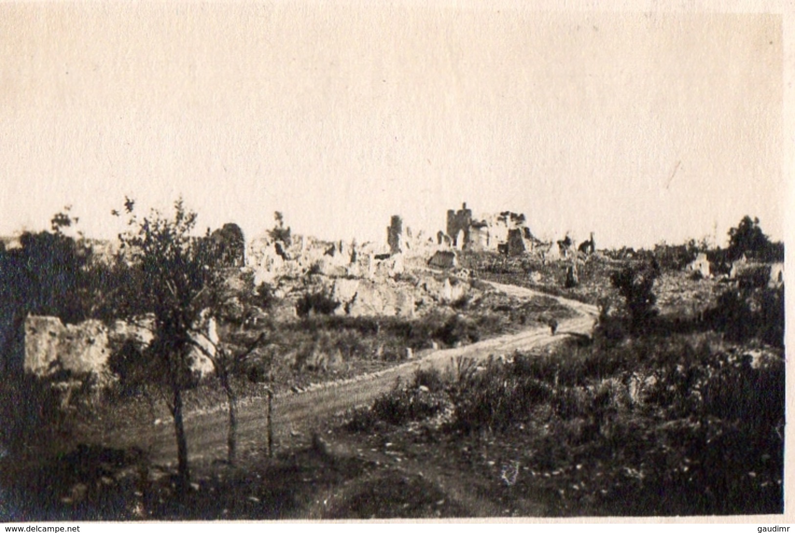 PHOTO USA - LES RUINES DU VILLAGE DE SAINT BAUSSANT PRES DE FLIREY - MEURTHE ET MOSELLE - GUERRE 1914 1918 - 1914-18