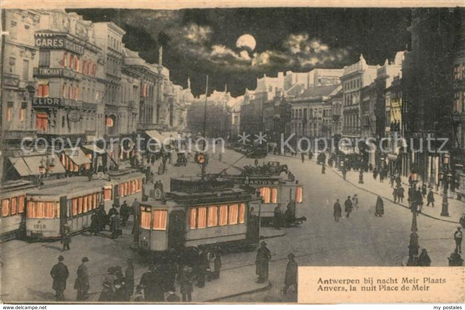 43499315 Anvers_Antwerpen La Nuit Place De Meir Anvers Antwerpen - Andere & Zonder Classificatie