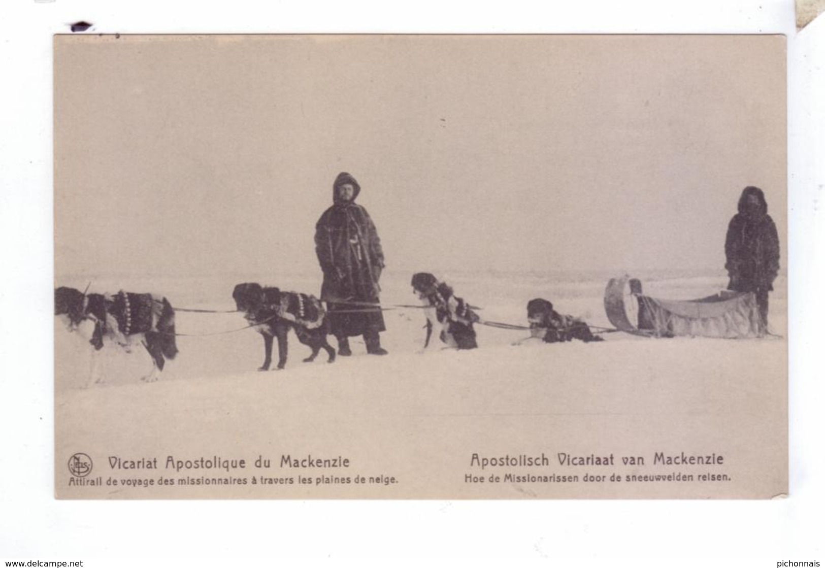 Missionnaires Traineau A Chiens Dog Sled Vicariat Apostolique  Du  MacKenzie River District Canada - Yukon