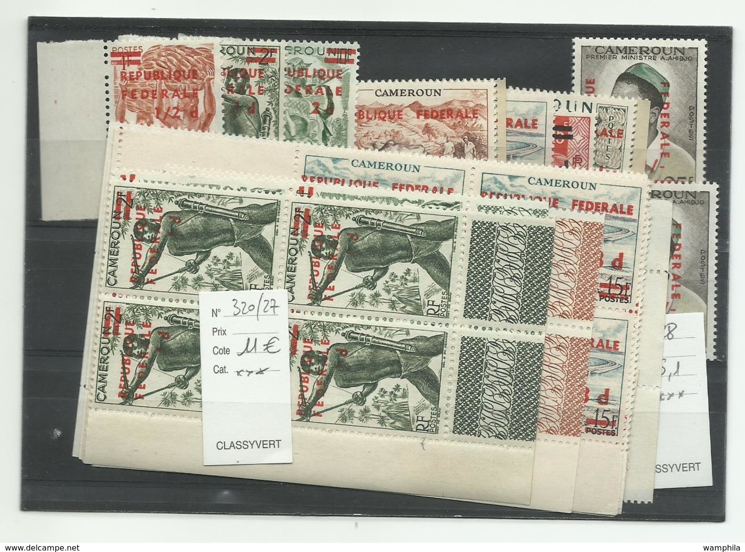 Cameroun, Lot De Timbres Neufs Voir Description CoteYT: 108€70 - Neufs