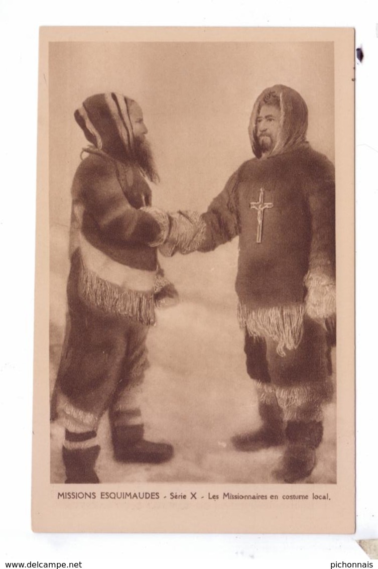 Missions Esquimaude Nord Canadien Costume Local Inuit Missionnaires Oblats Canada - Nunavut