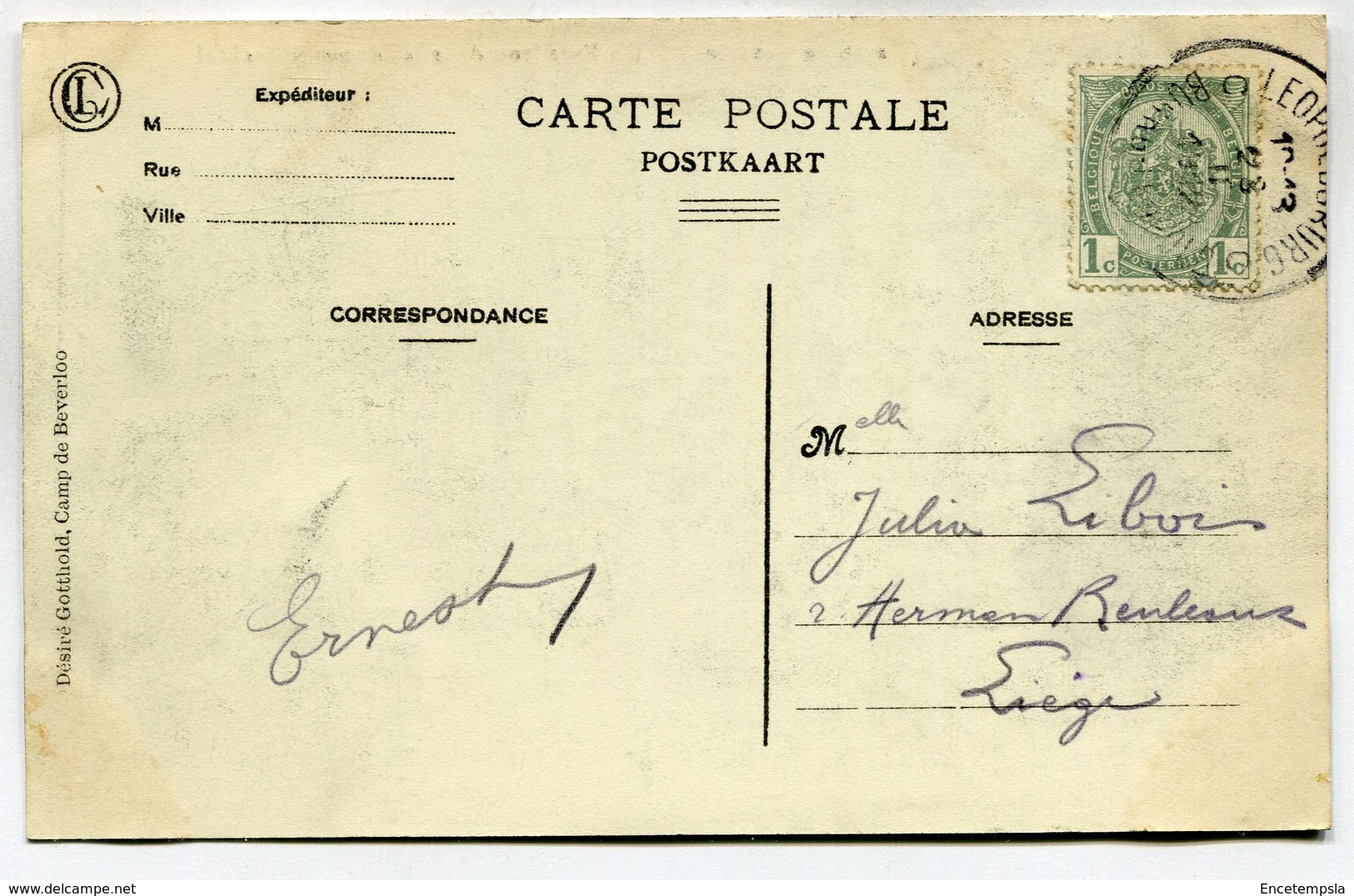 CPA - Carte Postale - Belgique - Bourg Léopold - Camp De Beverloo - Un Escadron Dans Les Dunes D'Hechtel - 1912 (M7427) - Leopoldsburg (Camp De Beverloo)