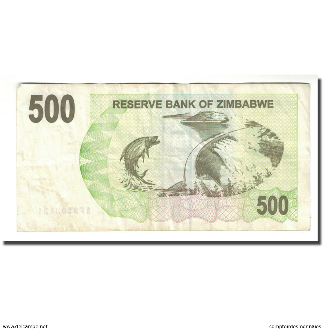 Billet, Zimbabwe, 500 Dollars, 2006-08-01, KM:43, TTB - Simbabwe