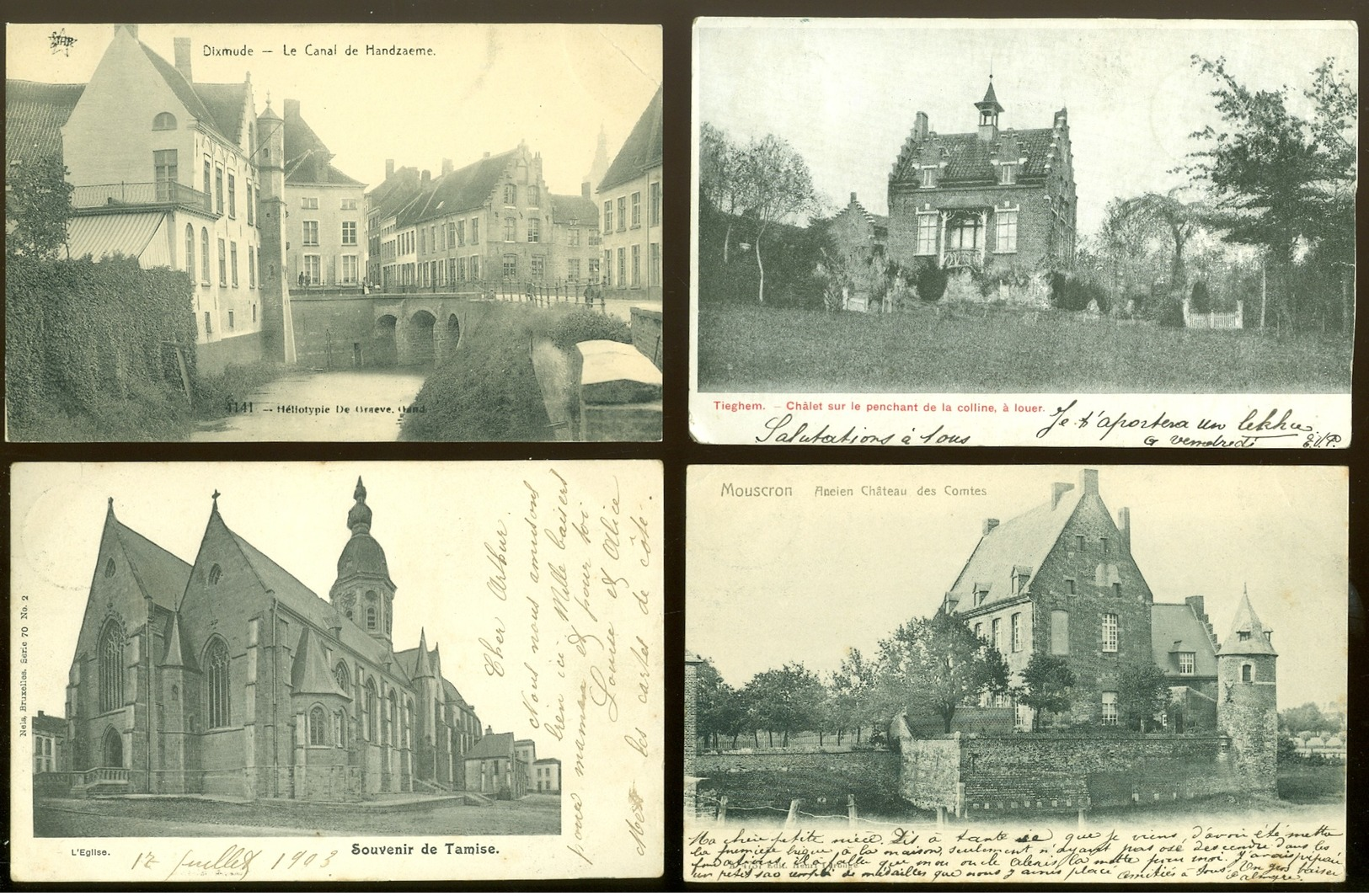 Grand Beau Lot De 100 Cartes Postales De Belgique        Groot Mooi Lot Van 100 Postkaarten Van België - 100 - 499 Cartes