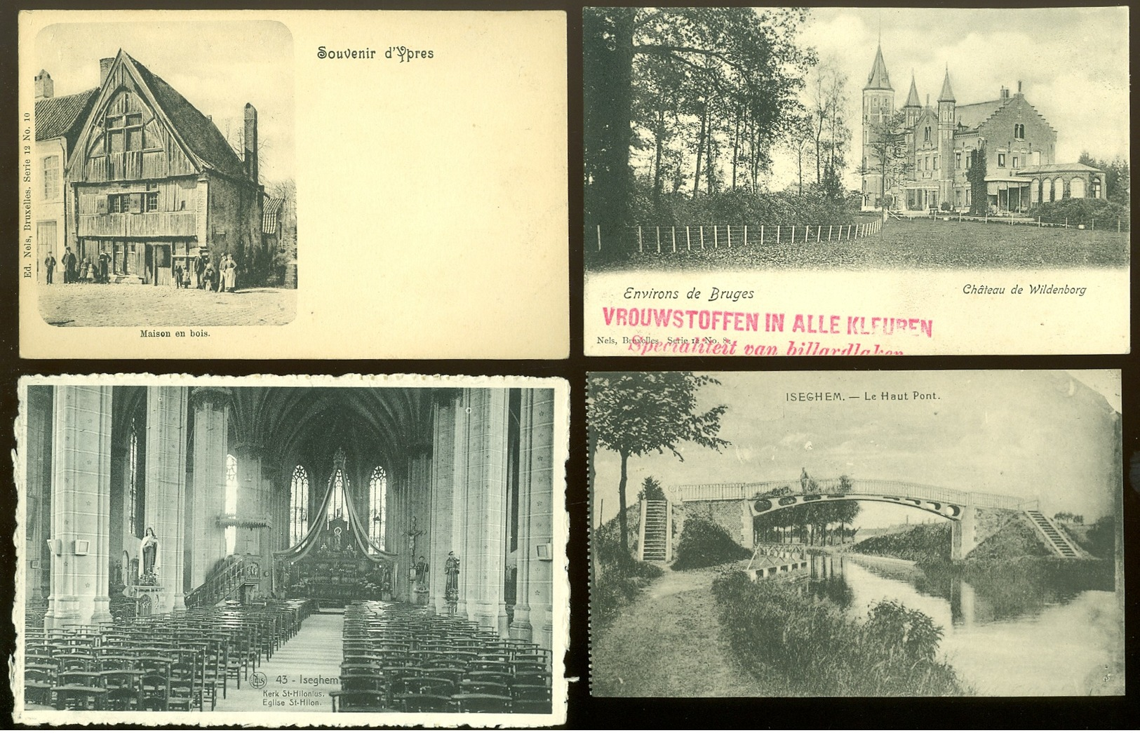 Grand beau lot de 100 cartes postales de Belgique        Groot mooi lot van 100 postkaarten van België