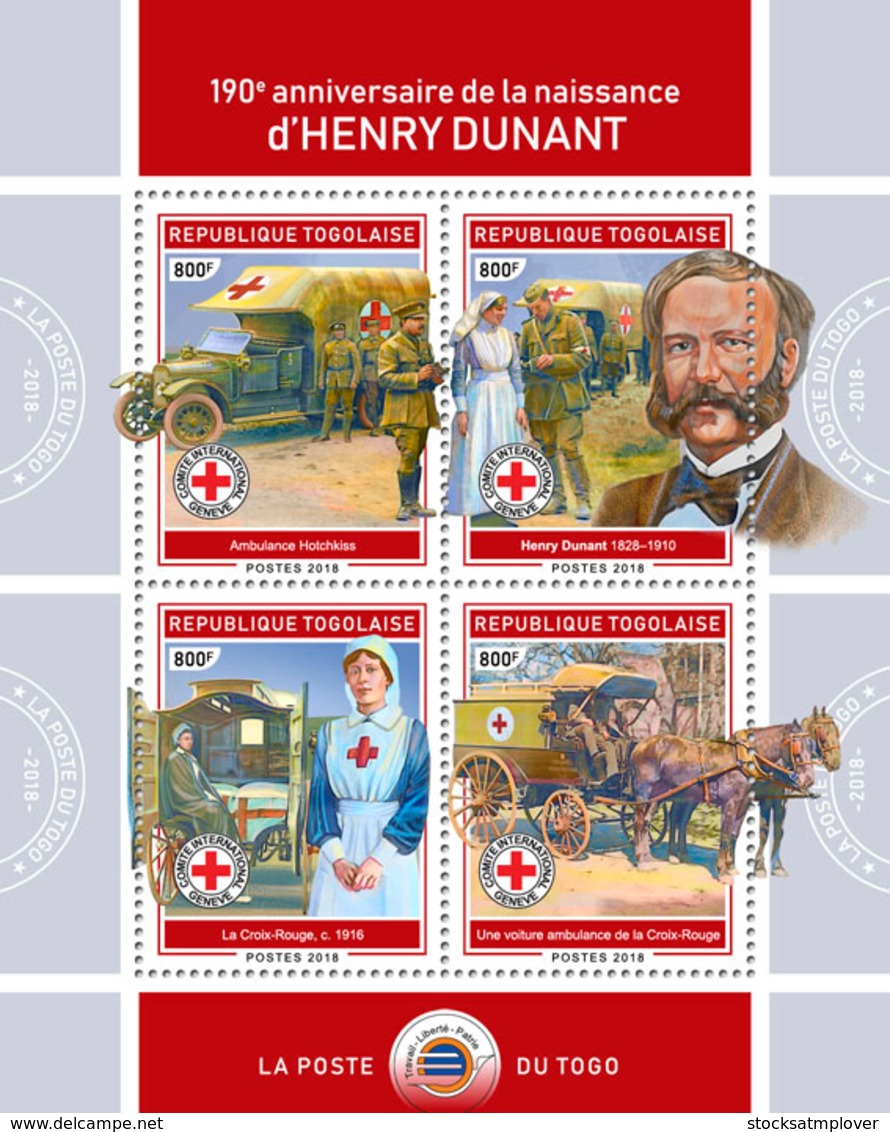 Togo  2018   Henry Dunant  Red Cross    S201901 - Togo (1960-...)