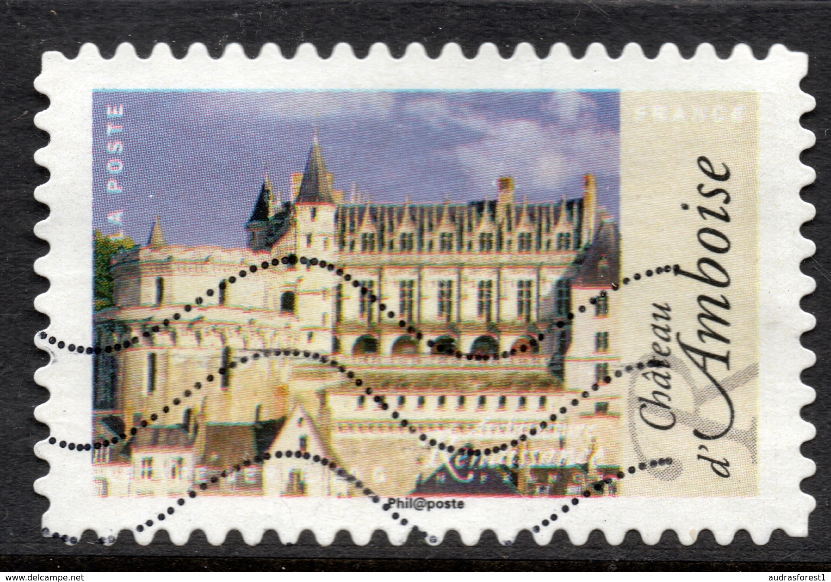 2015 Château D'Amboise Valeur Faciale : 0,68€ Timbre Oblitéré Architecture Renaissance En France - Oblitérés