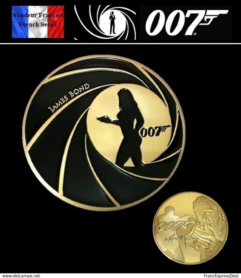 1 Pièce Plaquée OR ( GOLD Plated Coin ) - James Bond 007 Daniel Craig - Autres & Non Classés