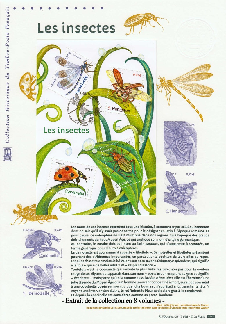 FRANCE - Lots & Collections - Collection complète 2010/2017 + Janvier 2018, en 8 volumes de plus de 400 documents philat