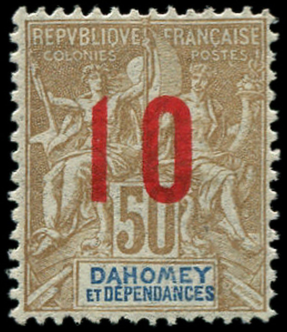 * DAHOMEY - Poste - 40a, Surcharge Espacée: 10/50c. - Autres & Non Classés