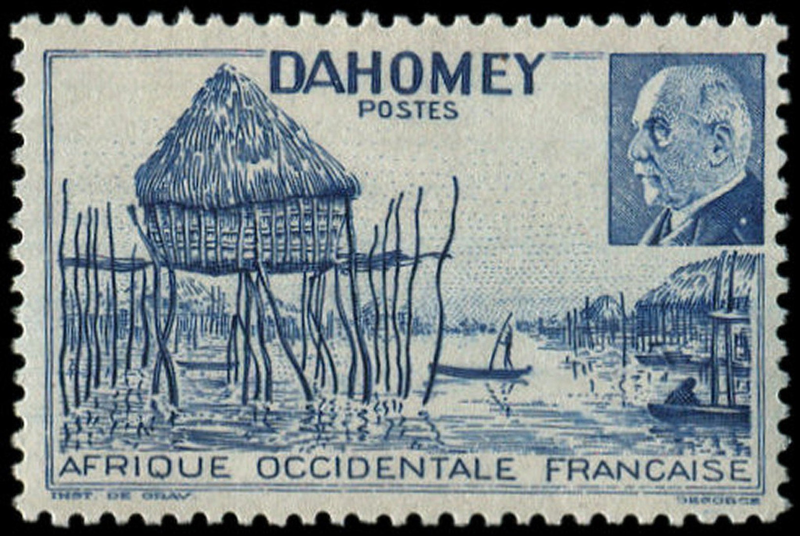 ** DAHOMEY - Poste - 150a, Sans Indication De La Valeur: (2.50f) Bleu Pétain - Autres & Non Classés