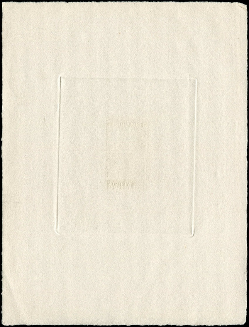 EPA INDOCHINE - Poste - Type Non émis "Oeuvres Coloniales 0.06+0.1p. Docteur Yersin" (peste), épreuve D'artiste En Noir  - Andere & Zonder Classificatie