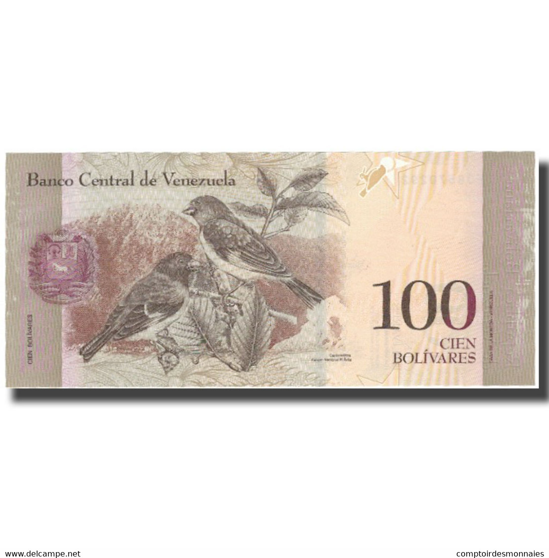 Billet, Venezuela, 100 Bolivares, 2015, 2015-11-05, SPL+ - Venezuela