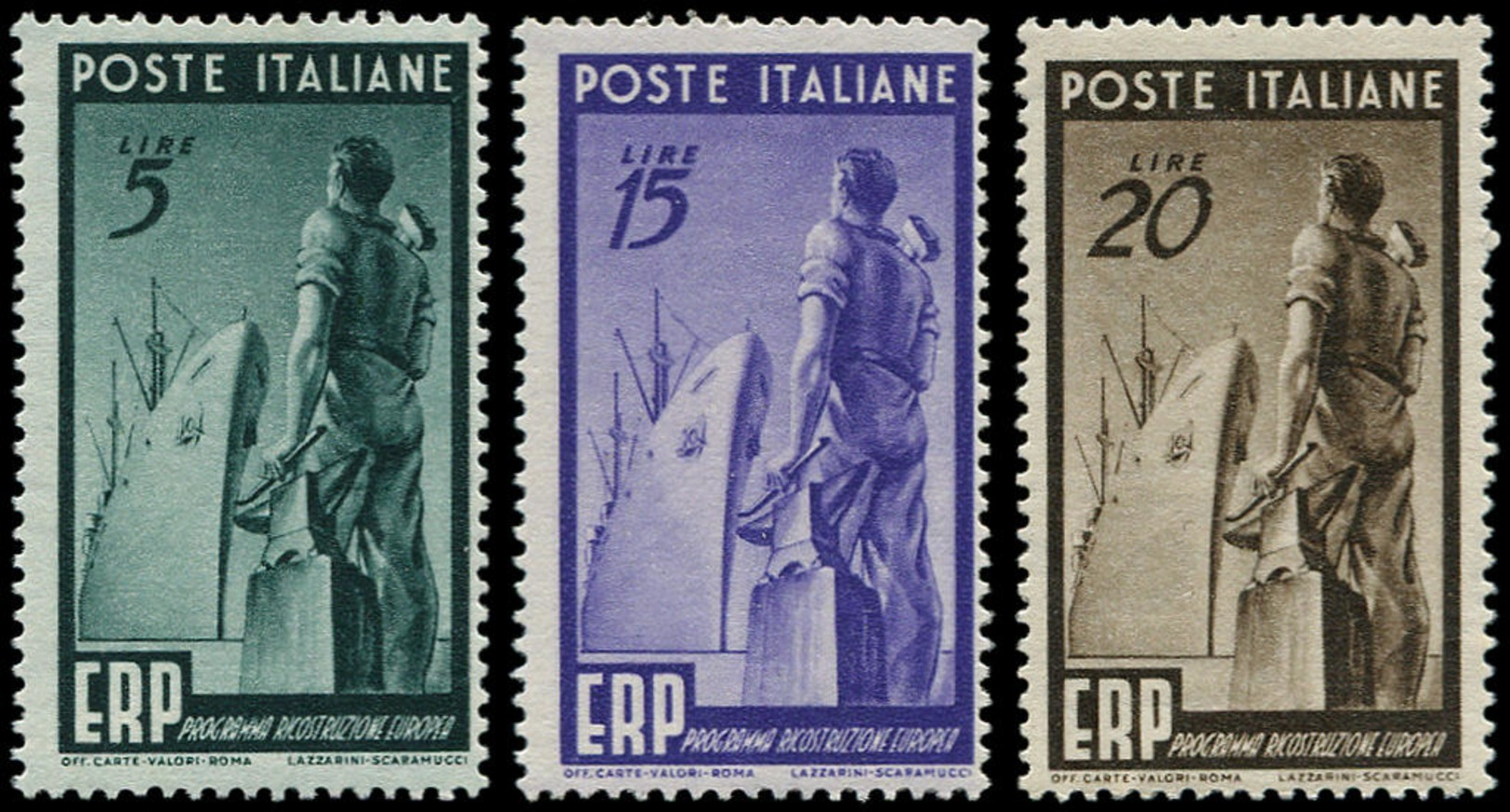 ** ITALIE - Poste - 539/41, Reconstruction Europe - Non Classés