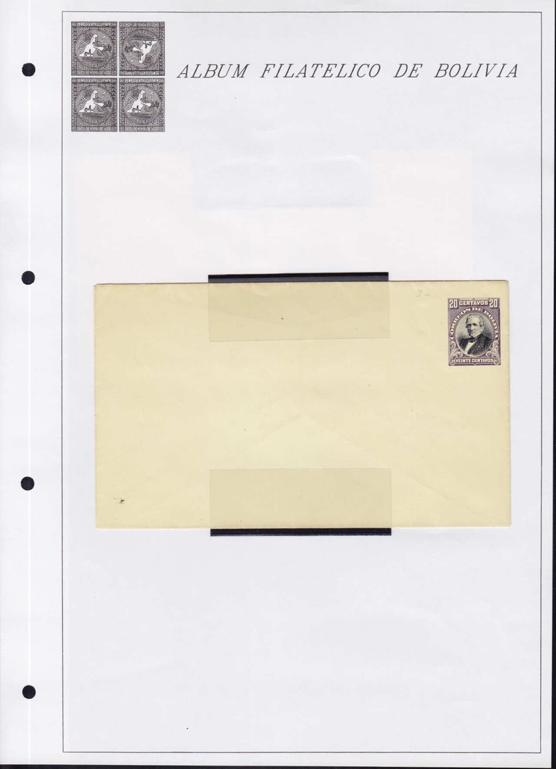BOLIVIE - Entiers Postaux - Belle collection en un album, dont 47 Cp illustrées (1943) et 33 aérogrammes (1985). Nombreu