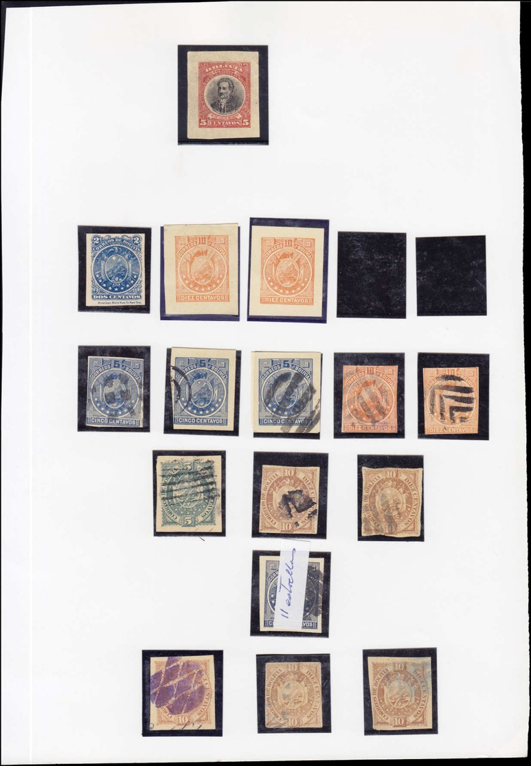 BOLIVIE - Entiers Postaux - Belle collection en un album, dont 47 Cp illustrées (1943) et 33 aérogrammes (1985). Nombreu