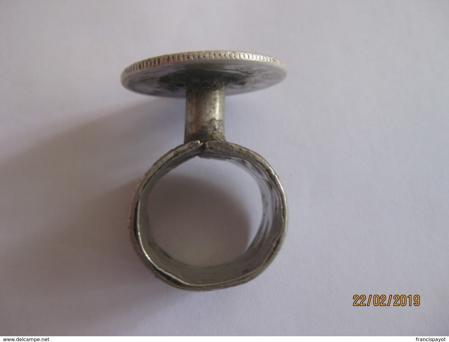 Ethiopia: Ring Made With A Ned Shilling - Wello (silver) - Bagues