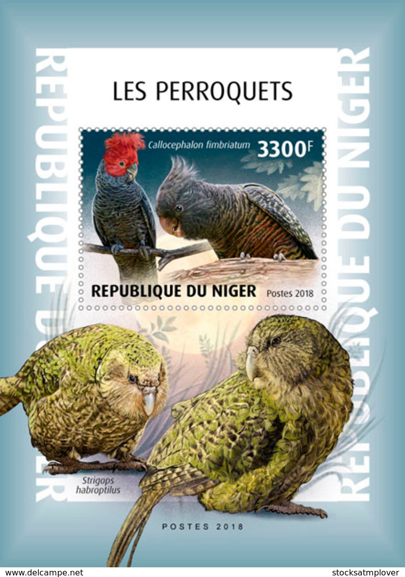 Niger 2018  Parrots  Fauna  S201901 - Niger (1960-...)