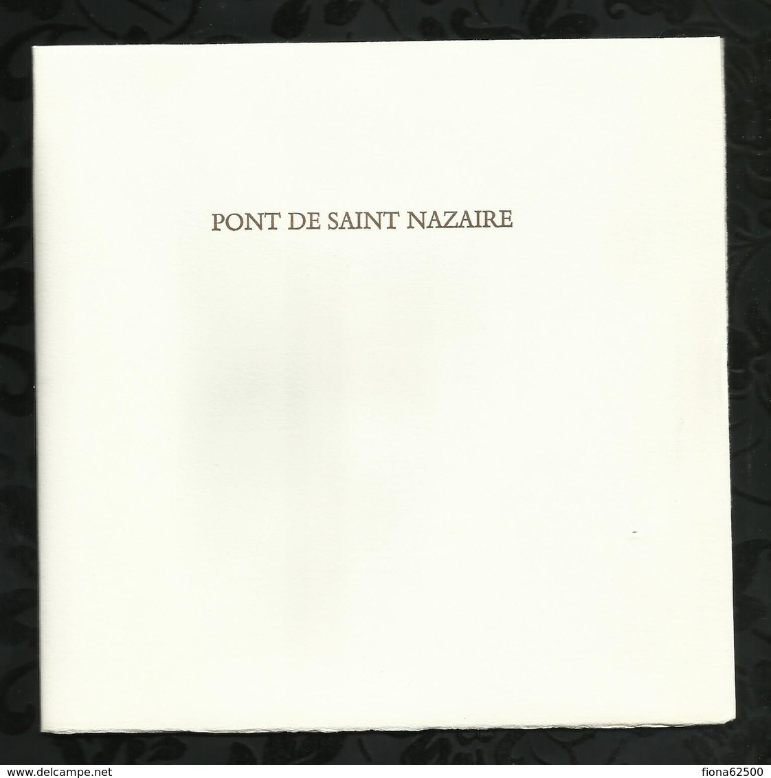 PREMIER JOUR  . PONT DE SAINT NAZAIRE . 08 NOVEMBRE 1975 . SAINT NAZAIRE . SAINT BREVIN. - 1970-1979