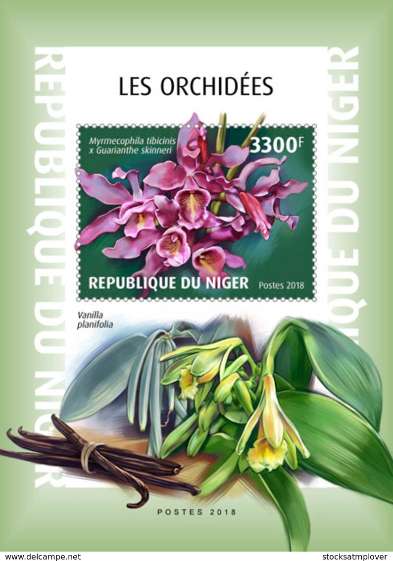 Niger 2018   Orchids  Flowers S201901 - Niger (1960-...)