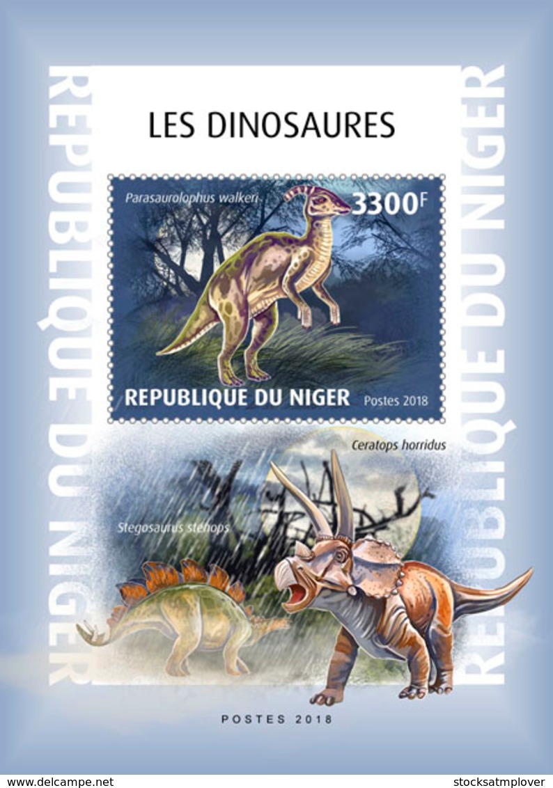 Niger 2018  Dinosaurs   S201901 - Niger (1960-...)