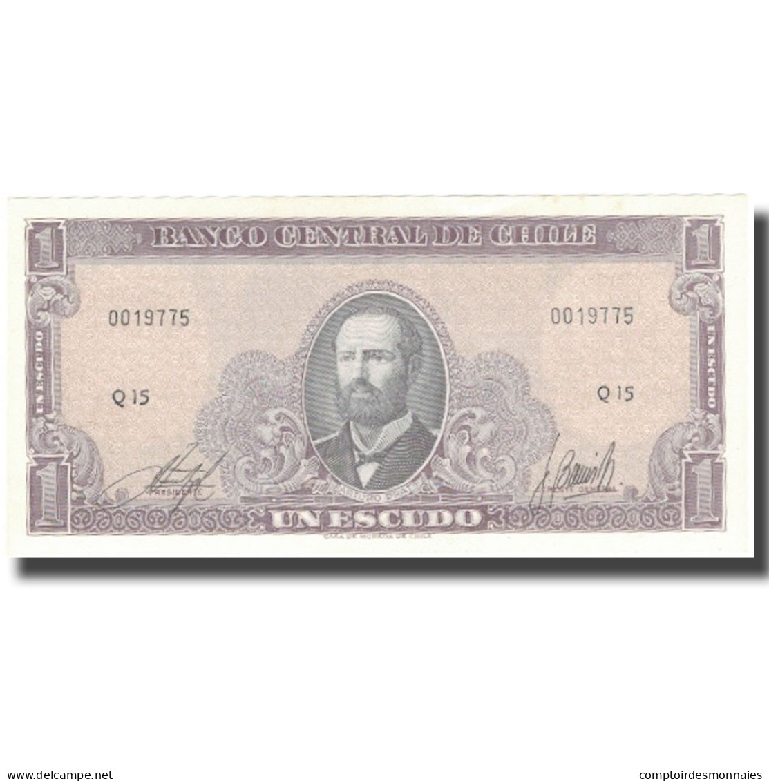 Billet, Chile, 1 Escudo, Undated (1964), KM:136, SPL+ - Chile