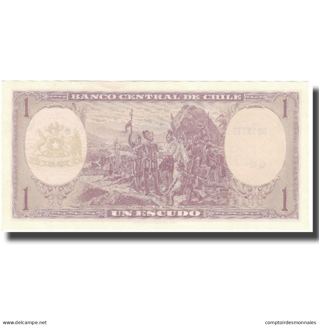 Billet, Chile, 1 Escudo, Undated (1964), KM:136, SPL+ - Chili