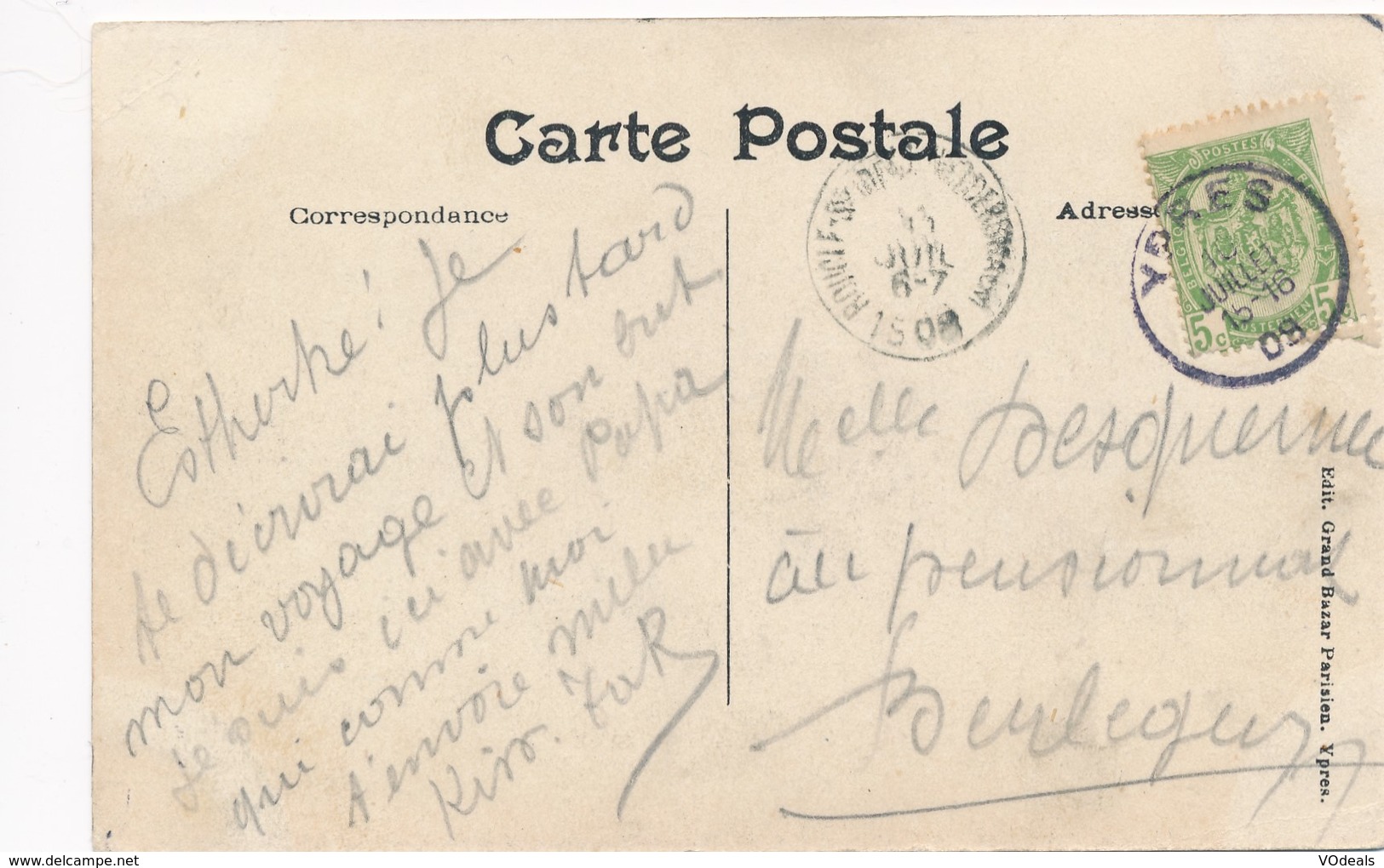 CPA - Belgique - Leper - Ypres - La Poste - Ieper